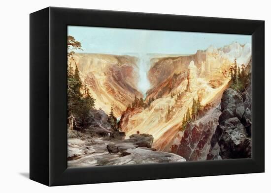 The Grand Canyon of the Yellowstone, 1872-Thomas Moran-Framed Premier Image Canvas