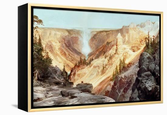 The Grand Canyon of the Yellowstone, 1872-Thomas Moran-Framed Premier Image Canvas
