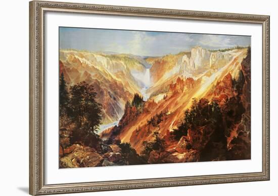 The Grand Canyon of The Yellowstone-Thomas Moran-Framed Art Print