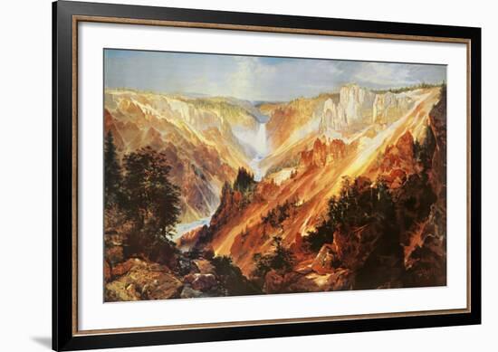 The Grand Canyon of The Yellowstone-Thomas Moran-Framed Art Print