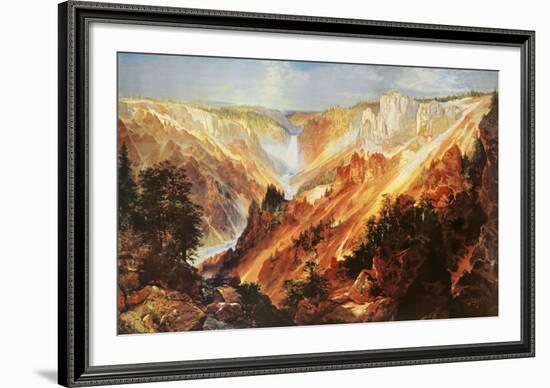 The Grand Canyon of The Yellowstone-Thomas Moran-Framed Art Print