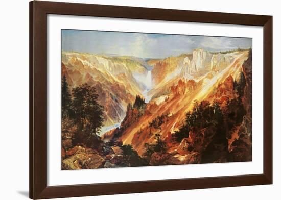 The Grand Canyon of The Yellowstone-Thomas Moran-Framed Art Print