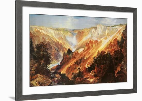 The Grand Canyon of The Yellowstone-Thomas Moran-Framed Art Print