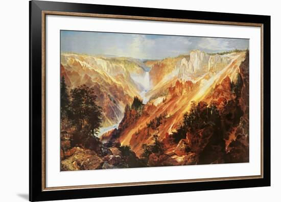 The Grand Canyon of The Yellowstone-Thomas Moran-Framed Art Print