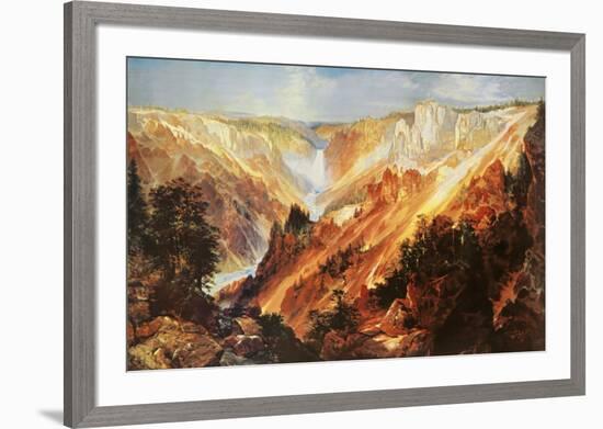 The Grand Canyon of The Yellowstone-Thomas Moran-Framed Art Print