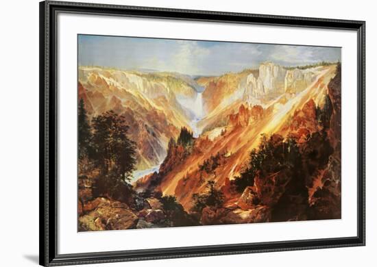 The Grand Canyon of The Yellowstone-Thomas Moran-Framed Art Print