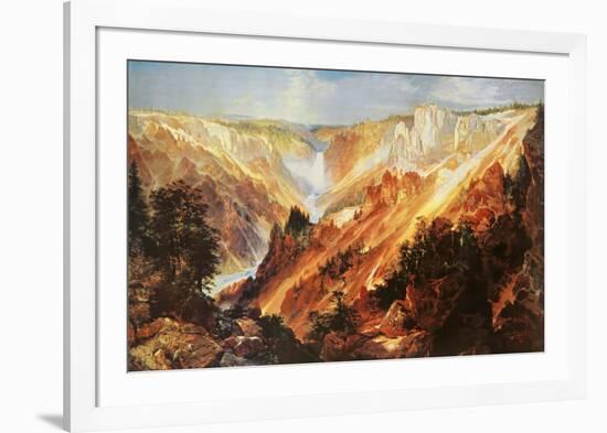 The Grand Canyon of The Yellowstone-Thomas Moran-Framed Art Print