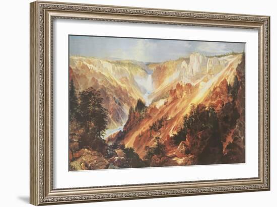 The Grand Canyon of the Yellowstone-Thomas Moran-Framed Art Print