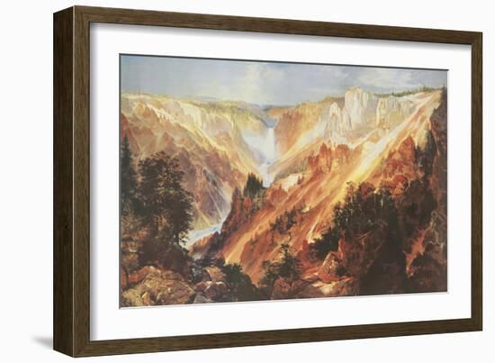 The Grand Canyon of the Yellowstone-Thomas Moran-Framed Art Print