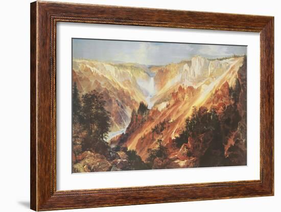 The Grand Canyon of the Yellowstone-Thomas Moran-Framed Art Print