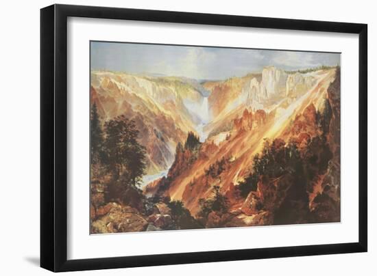 The Grand Canyon of the Yellowstone-Thomas Moran-Framed Art Print