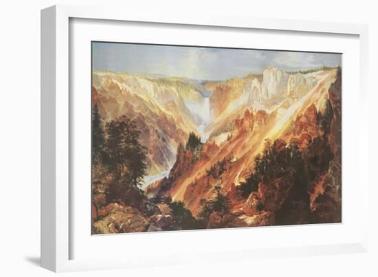 The Grand Canyon of the Yellowstone-Thomas Moran-Framed Art Print