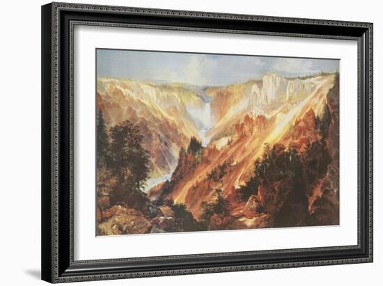 The Grand Canyon of the Yellowstone-Thomas Moran-Framed Art Print