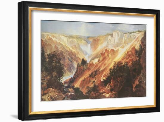 The Grand Canyon of the Yellowstone-Thomas Moran-Framed Art Print