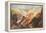 The Grand Canyon of the Yellowstone-Thomas Moran-Framed Stretched Canvas