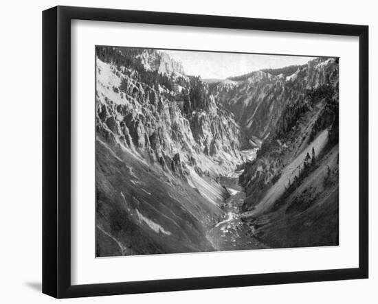 The Grand Canyon, Yellowstone National Park, USA, 1893-John L Stoddard-Framed Giclee Print