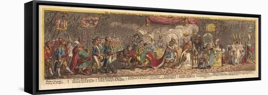 The Grand Coronation Procession of Napoleon the 1st Emperor of France, 1805-James Gillray-Framed Premier Image Canvas