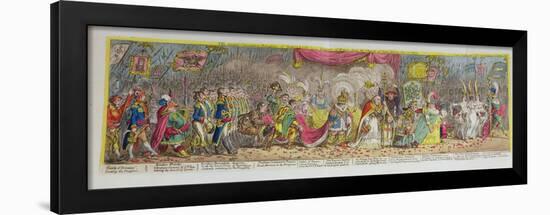 The Grand Coronation Procession of Napoleon-James Gillray-Framed Giclee Print