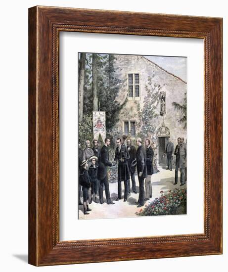 The Grand Duke Constantine of Russia Visiting the House of Joan of Arc, Domremy, 1892-Henri Meyer-Framed Giclee Print