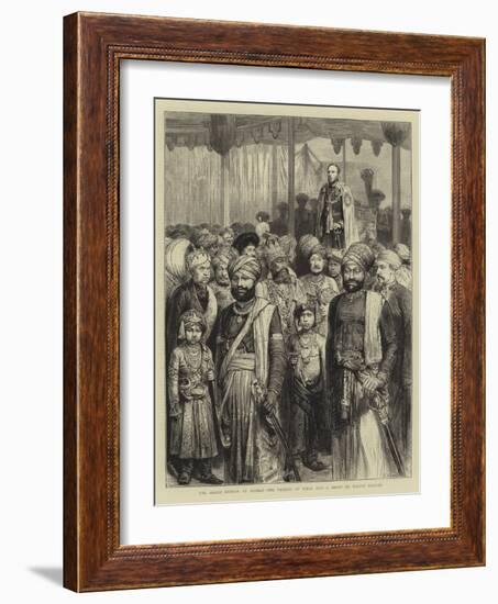 The Grand Durbar at Bombay, the Viceroy of India and a Group of Native Princes-Godefroy Durand-Framed Giclee Print