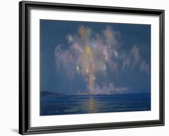 The Grand Finale, Late 19th-Early 20th Century (Pastel on Paper)-Lendall Pitts-Framed Giclee Print