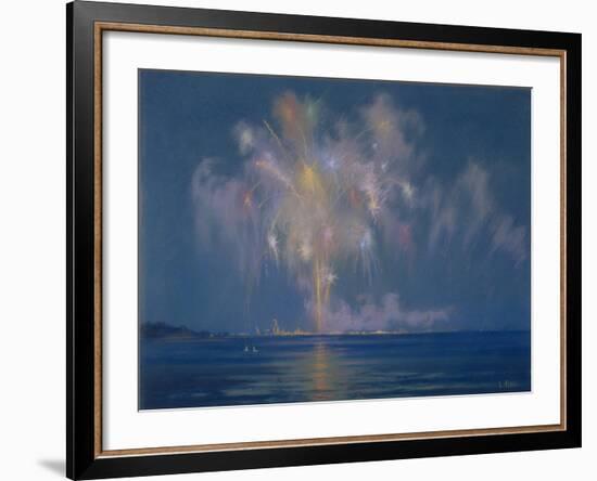 The Grand Finale, Late 19th-Early 20th Century (Pastel on Paper)-Lendall Pitts-Framed Giclee Print