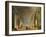 The Grand Galery of the Louvre-Hubert Robert-Framed Giclee Print