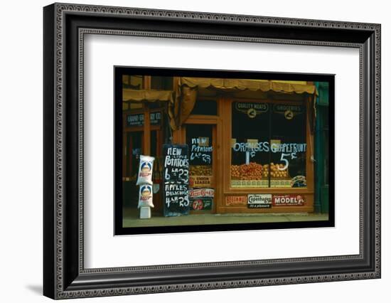 The Grand Grocery Company, Lincoln, Nebraska-John Vachon-Framed Photo