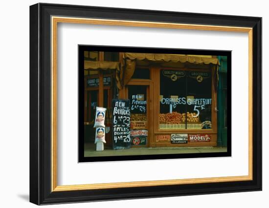 The Grand Grocery Company, Lincoln, Nebraska-John Vachon-Framed Photo