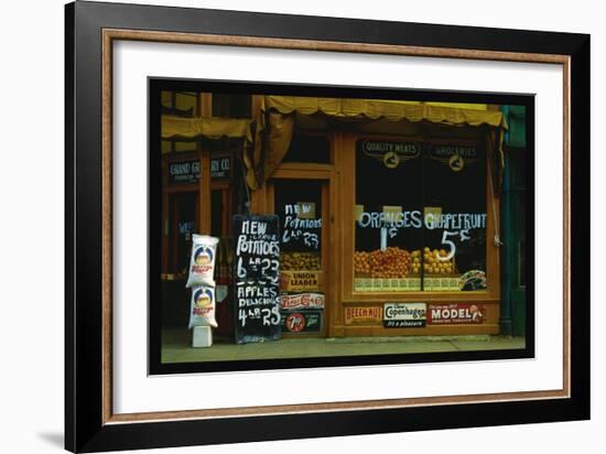 The Grand Grocery Company, Lincoln, Nebraska-John Vachon-Framed Art Print