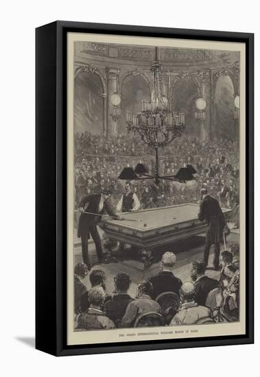 The Grand International Billiard Match in Paris-null-Framed Premier Image Canvas