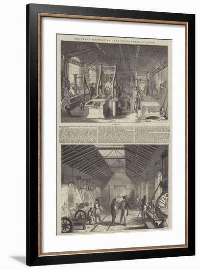 The Grand Junction Railway Engine-Works, at Crewe-null-Framed Giclee Print