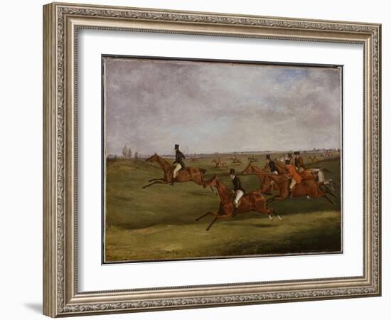 The Grand Leicestershire Steeplechase, March 12Th, 1829: Going the Pace-Henry Thomas Alken-Framed Giclee Print