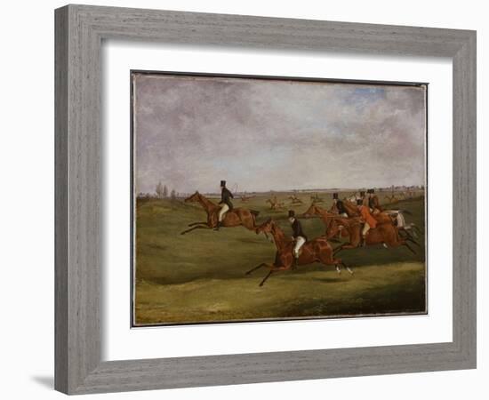 The Grand Leicestershire Steeplechase, March 12Th, 1829: Going the Pace-Henry Thomas Alken-Framed Giclee Print