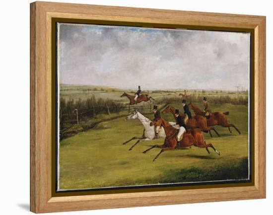 The Grand Leicestershire Steeplechase, March 12Th, 1829: the Field Becomes Select-Henry Thomas Alken-Framed Premier Image Canvas