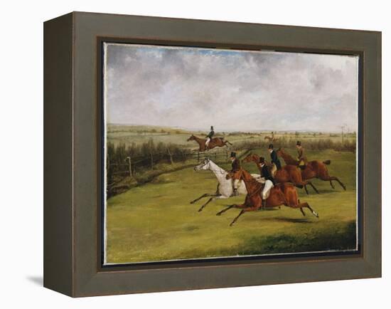 The Grand Leicestershire Steeplechase, March 12Th, 1829: the Field Becomes Select-Henry Thomas Alken-Framed Premier Image Canvas