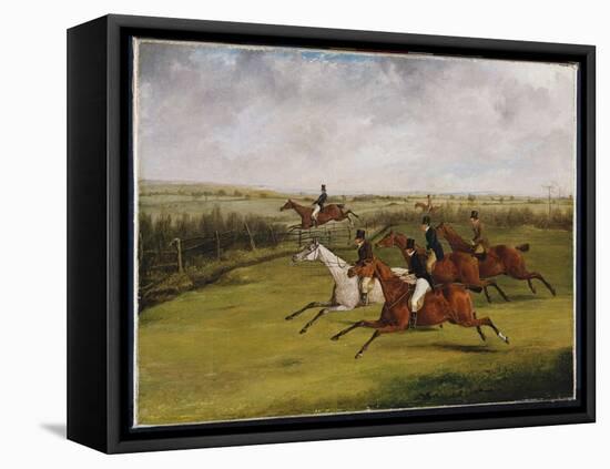The Grand Leicestershire Steeplechase, March 12Th, 1829: the Field Becomes Select-Henry Thomas Alken-Framed Premier Image Canvas