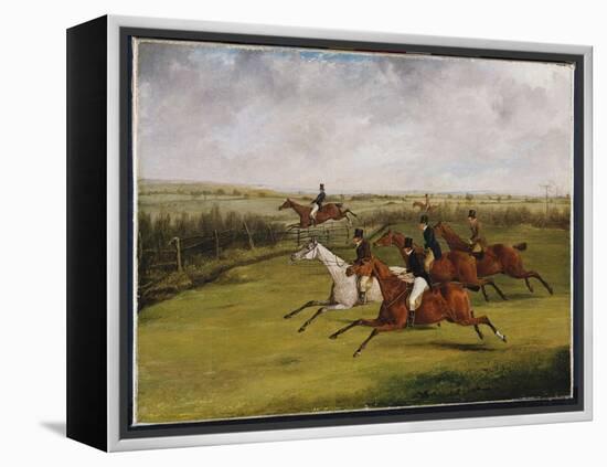 The Grand Leicestershire Steeplechase, March 12Th, 1829: the Field Becomes Select-Henry Thomas Alken-Framed Premier Image Canvas