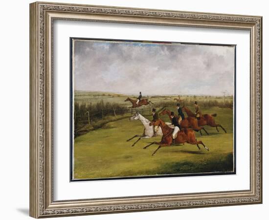 The Grand Leicestershire Steeplechase, March 12Th, 1829: the Field Becomes Select-Henry Thomas Alken-Framed Giclee Print