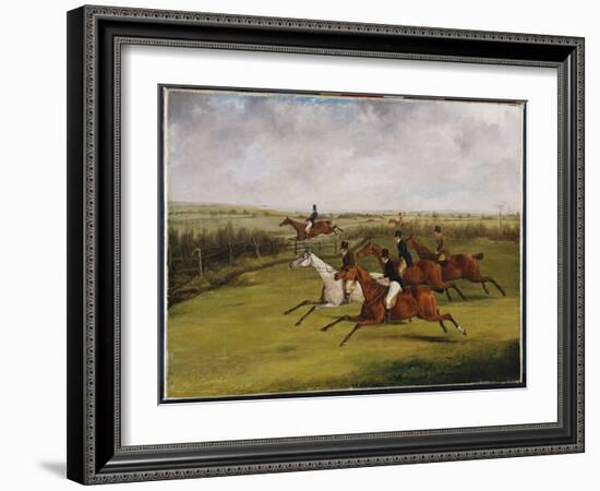 The Grand Leicestershire Steeplechase, March 12Th, 1829: the Field Becomes Select-Henry Thomas Alken-Framed Giclee Print