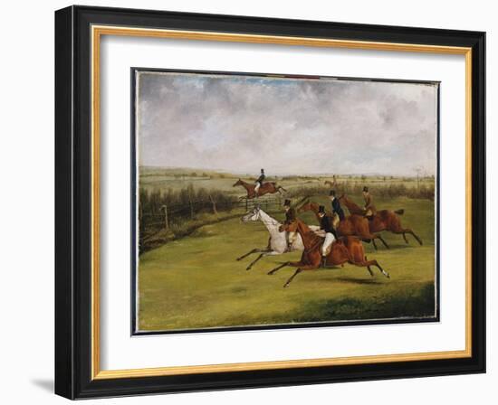 The Grand Leicestershire Steeplechase, March 12Th, 1829: the Field Becomes Select-Henry Thomas Alken-Framed Giclee Print