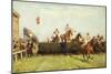 The Grand National Steeplechase: Valentine's Jump-John Sanderson Wells-Mounted Giclee Print