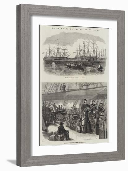 The Grand Naval Review, at Spithead-John Wilson Carmichael-Framed Giclee Print