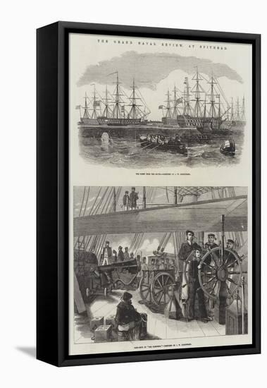 The Grand Naval Review, at Spithead-John Wilson Carmichael-Framed Premier Image Canvas