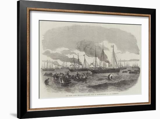 The Grand Naval Review, Liberty-Men Going on Shore-John Wilson Carmichael-Framed Giclee Print