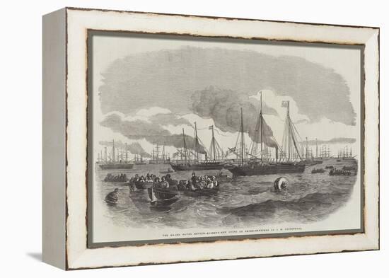 The Grand Naval Review, Liberty-Men Going on Shore-John Wilson Carmichael-Framed Premier Image Canvas