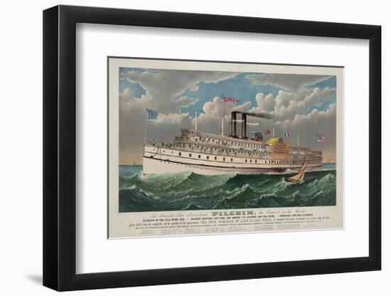 The Grand New Steamboat “Pilgrim”, c. 1883-Currier & Ives-Framed Giclee Print