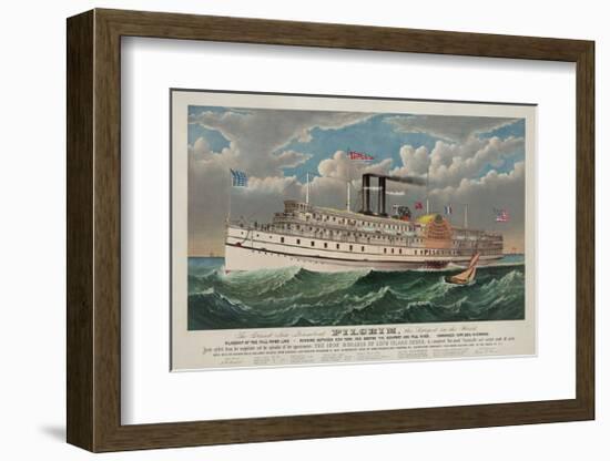 The Grand New Steamboat “Pilgrim”, c. 1883-Currier & Ives-Framed Giclee Print