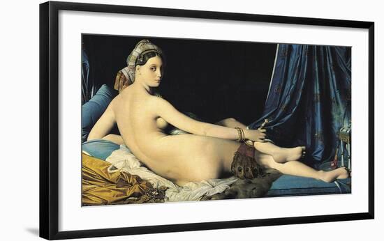 The Grand Odalisque, 1814-Jean Auguste Dominique Ingres-Framed Art Print