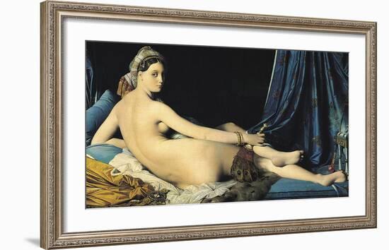 The Grand Odalisque, 1814-Jean Auguste Dominique Ingres-Framed Art Print